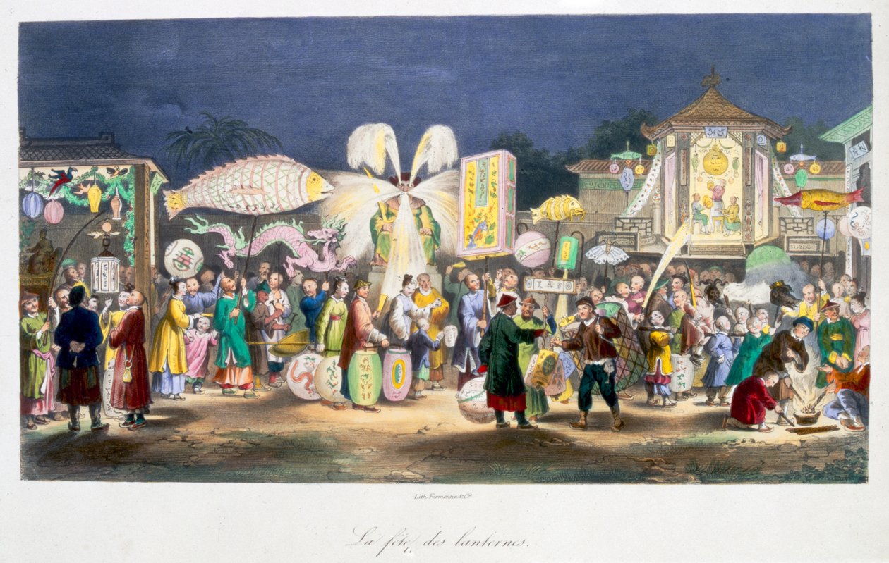 Lygternes festival, Kina, 1824-1827 af Unbekannt