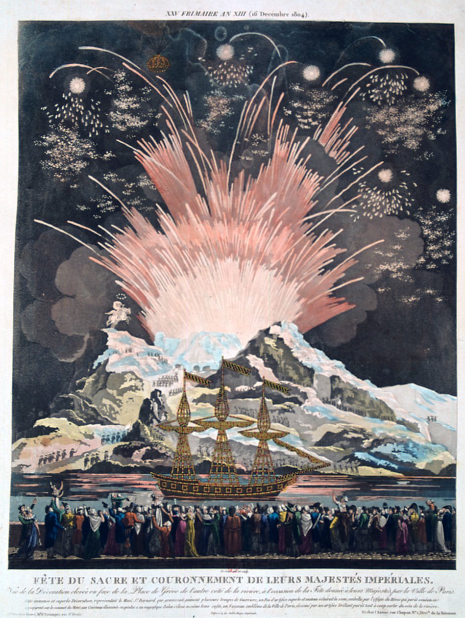 Kroningens festligheder, Paris, 2. december 1804, 1800-tallet af Unbekannt