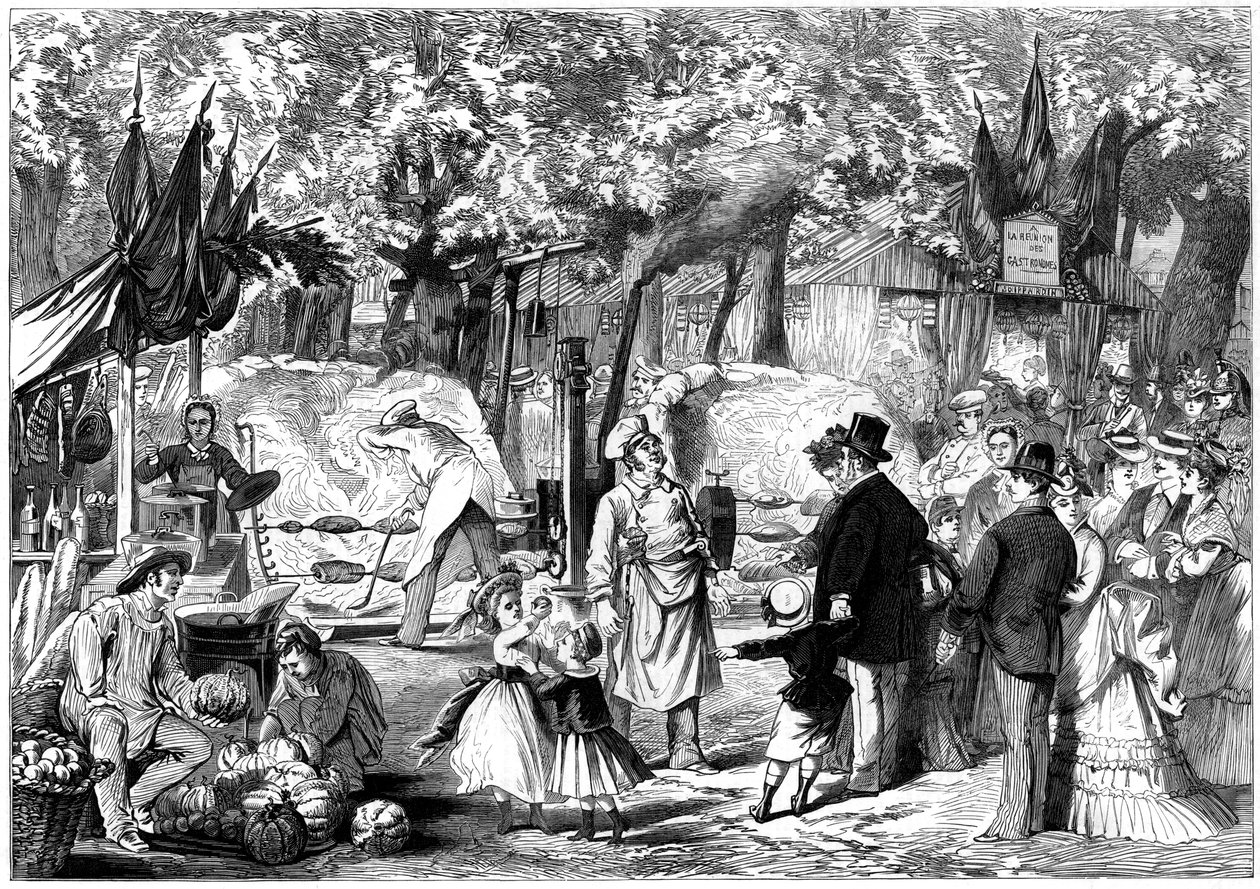 Fete des Loges, St-Germain-en-Laye, Frankrig, 1874 af Unbekannt