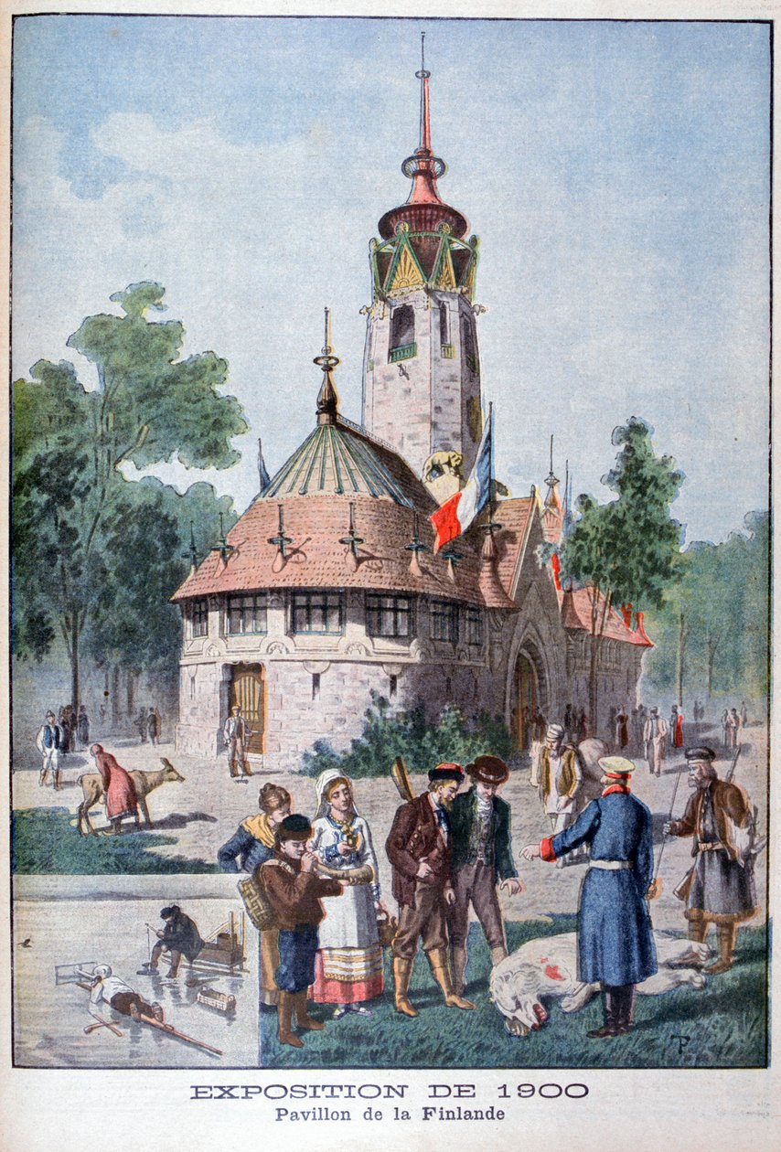 Den finske pavillon på verdensudstillingen i 1900, Paris, 1900 af Unbekannt