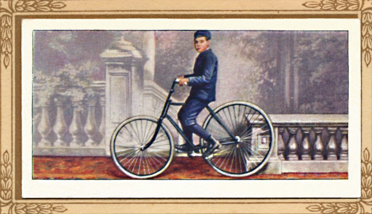 Den første pneumatiske dækcykel, 1939 af Unbekannt