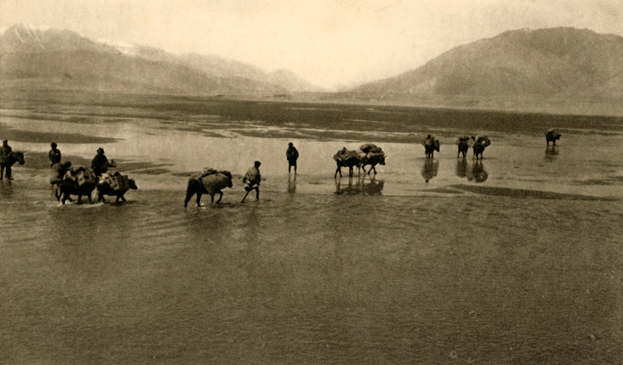 Den første udsigt over Mount Everest, c1918-c1939. af Unbekannt
