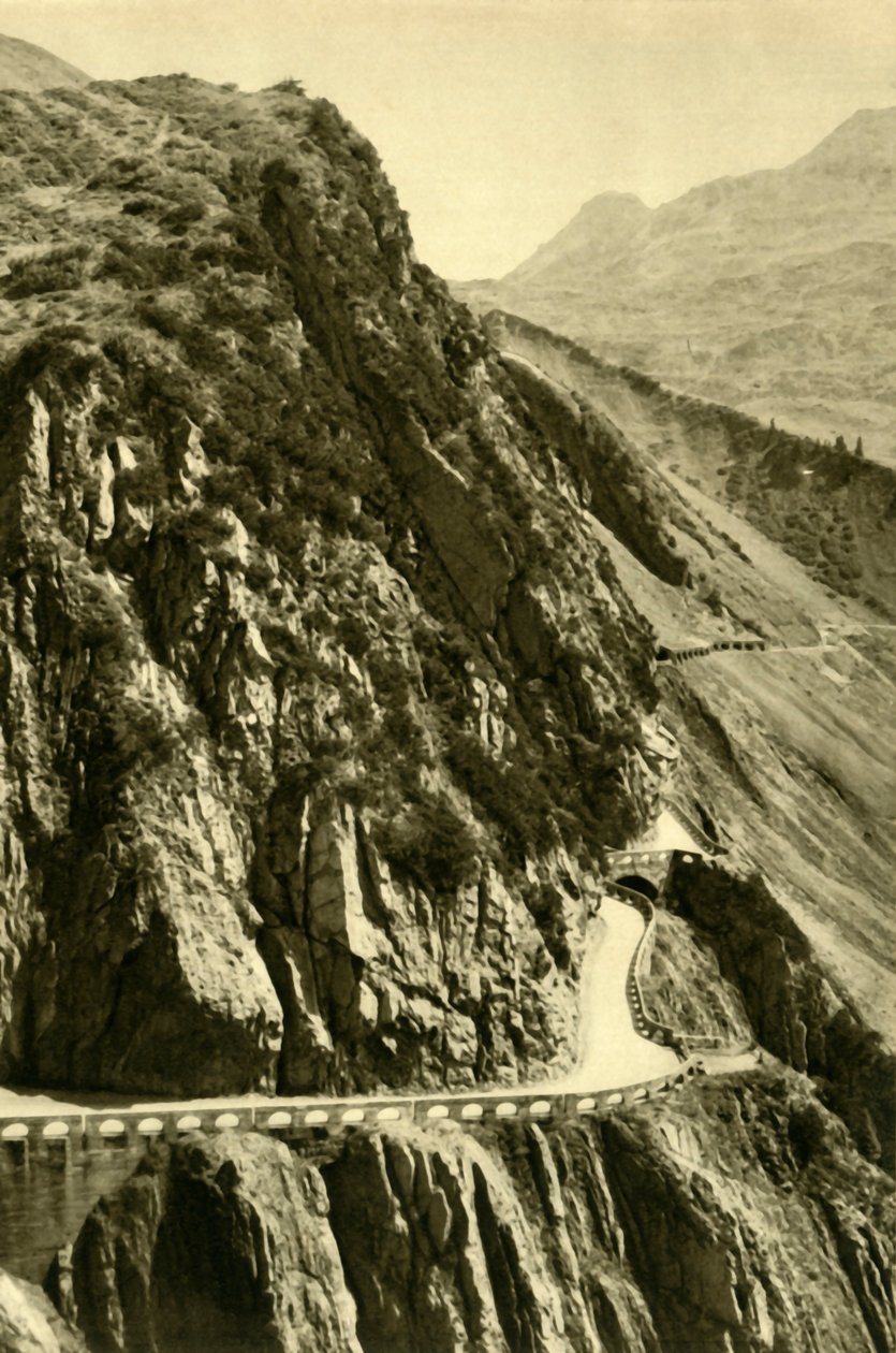 Flexen Pass, Vorarlberg, Østrig, c1935. af Unbekannt