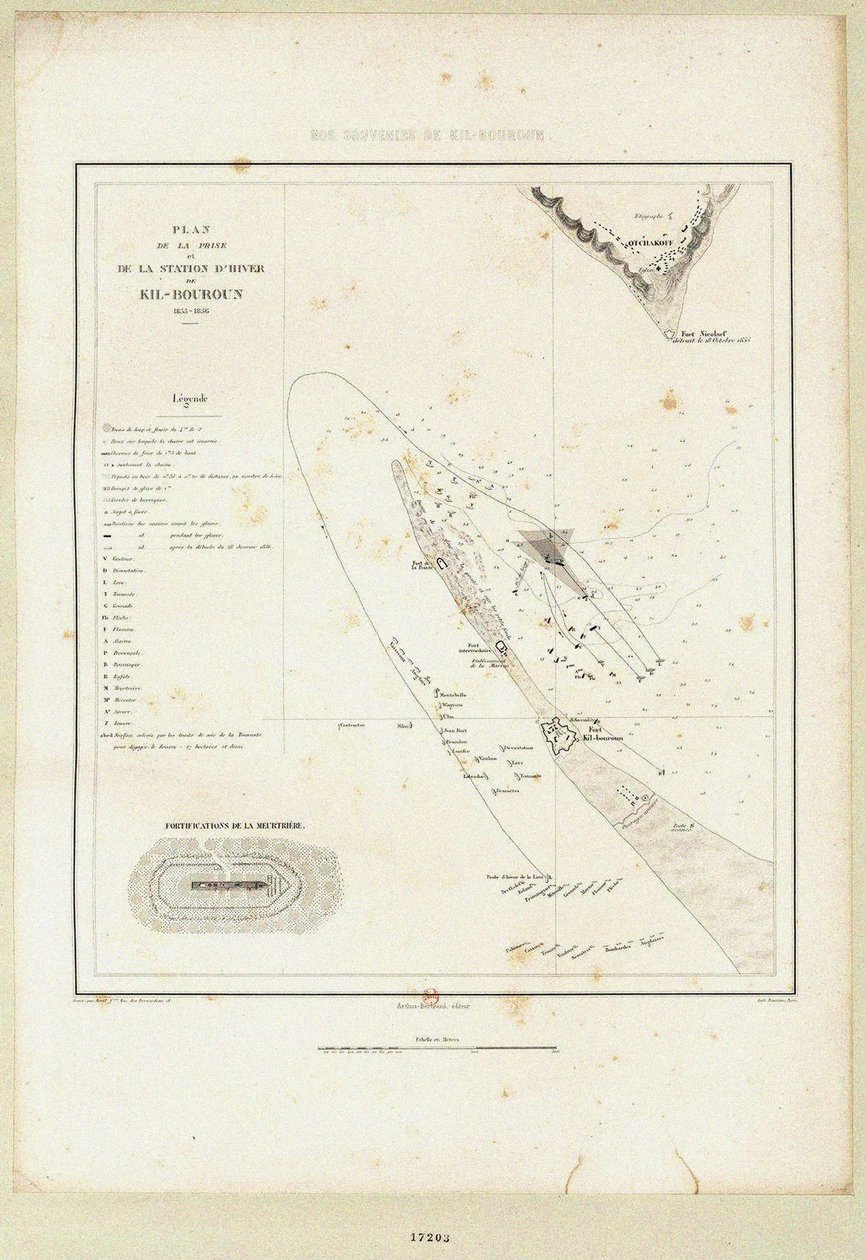 De flydende batterier ved belejringen af Kinburn 1855-1856, 1856 af Unbekannt