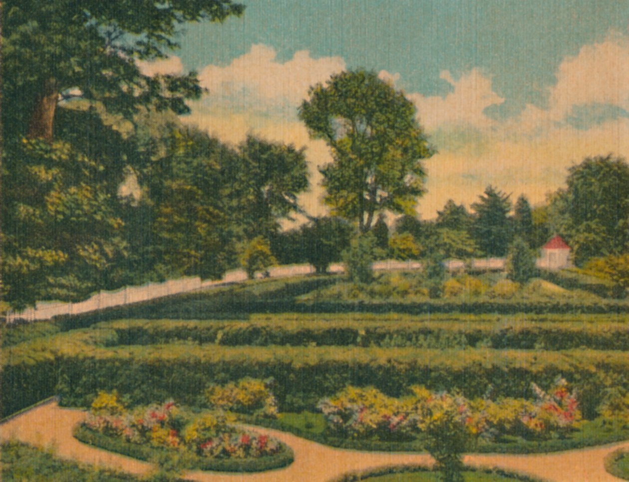 Blomsterhaven, udsigt over vestenden, 1946 af Unbekannt