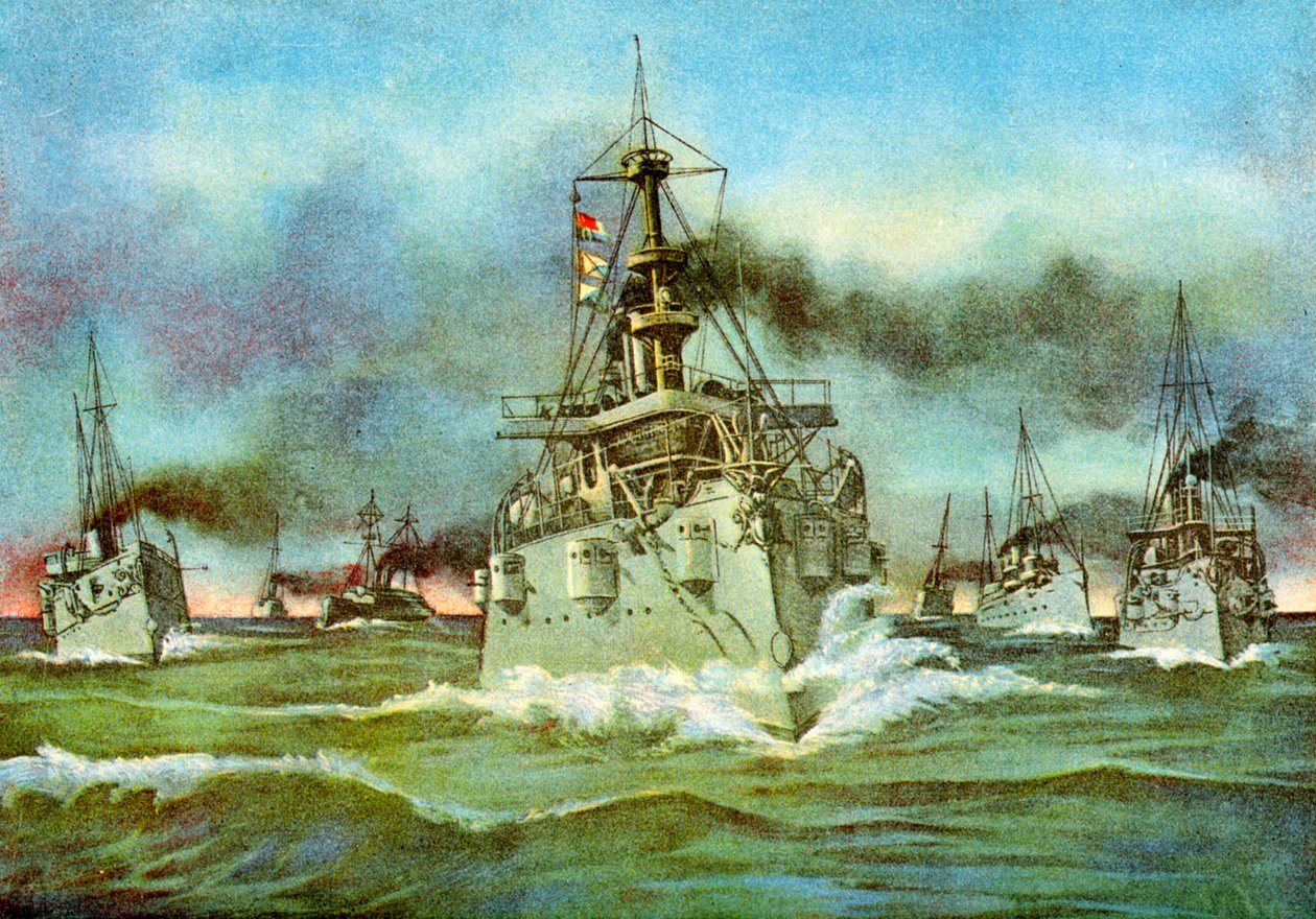 Den flyvende eskadron, spansk-amerikansk krig, 1898 af Unbekannt