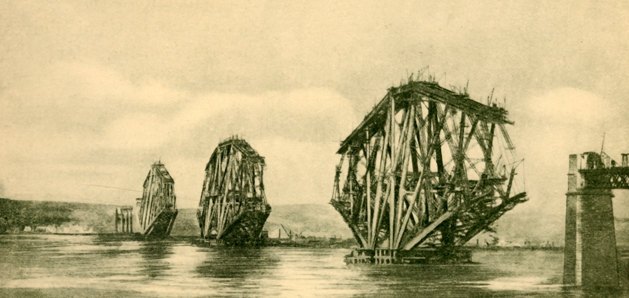 The Forth Bridge under Construction, c1930. af Unbekannt