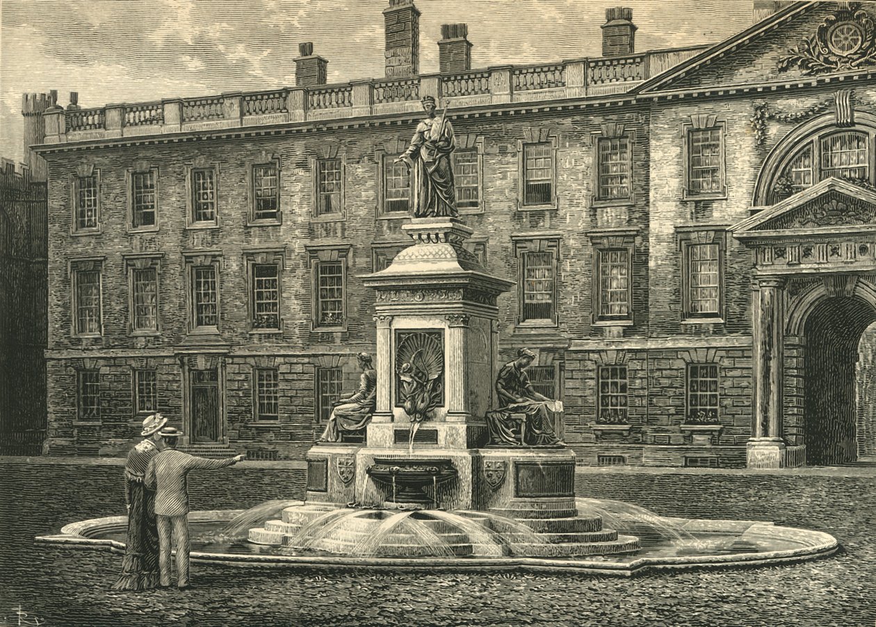 The Fountain, Kings College, Cambridge, slutningen af det 19. århundrede. af Unbekannt