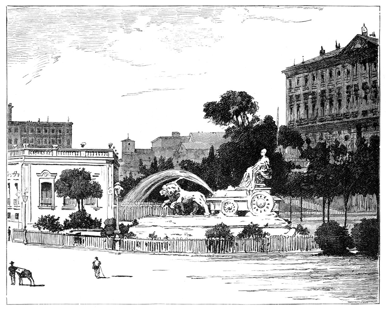 Cybele-fontænen, Madrid, 1900 af Unbekannt