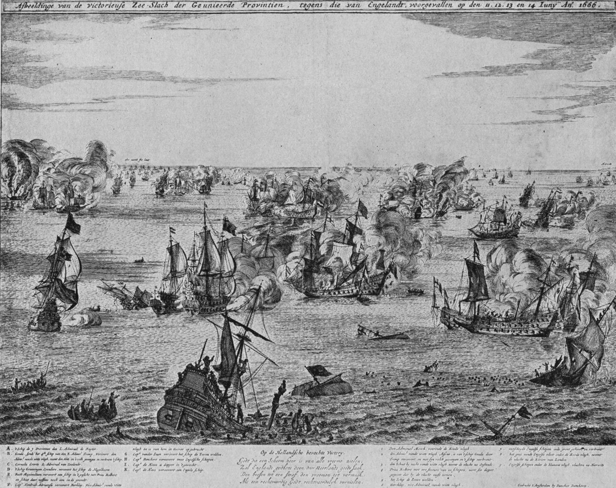 De fire dages kamp, c1667 af Unbekannt