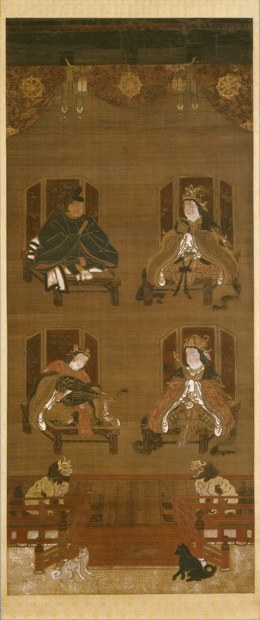 The Four Deities of Koyasan Temple Complex, slutningen af det 14. århundrede. af Unbekannt