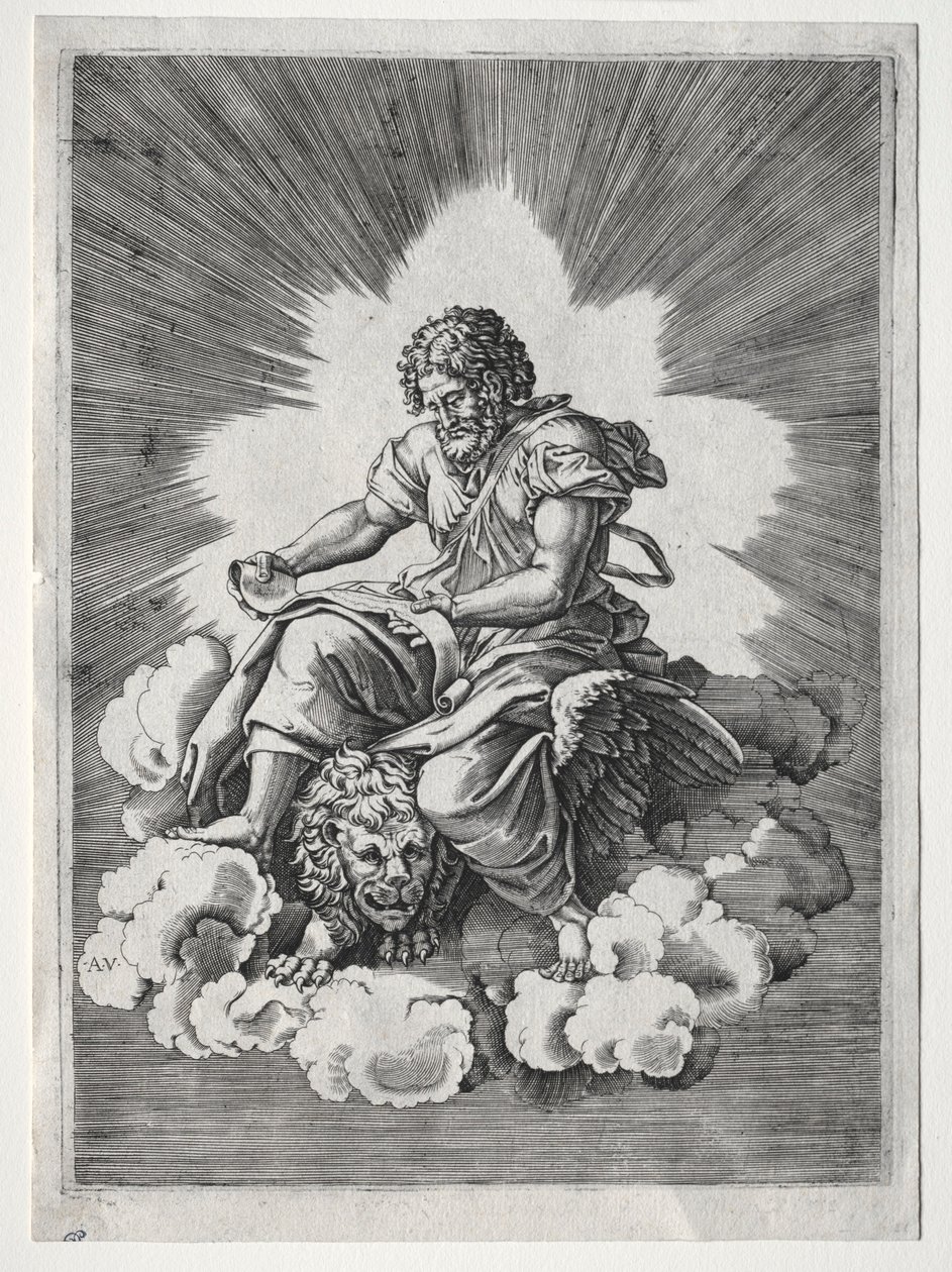 De fire evangelister: St. Markus, ca. 1518. af Unbekannt
