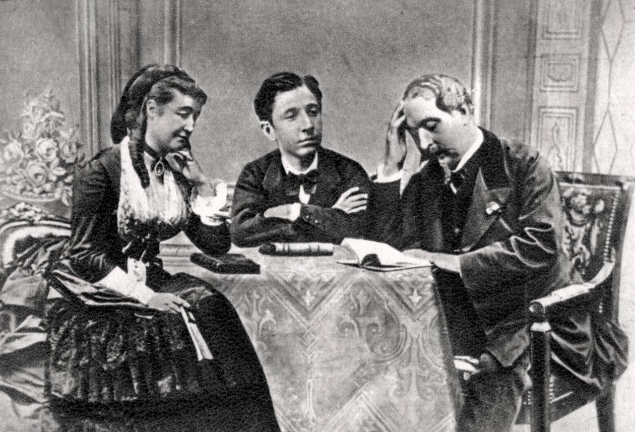 Den franske kejserfamilie i eksil, Chislehurst, Kent, 1871-1873 af Unbekannt