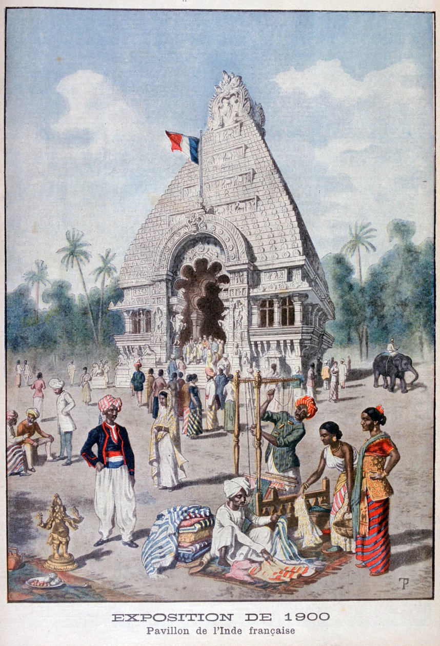 Den franske Indien-pavillon på Verdensudstillingen i 1900, Paris, 1900 af Unbekannt