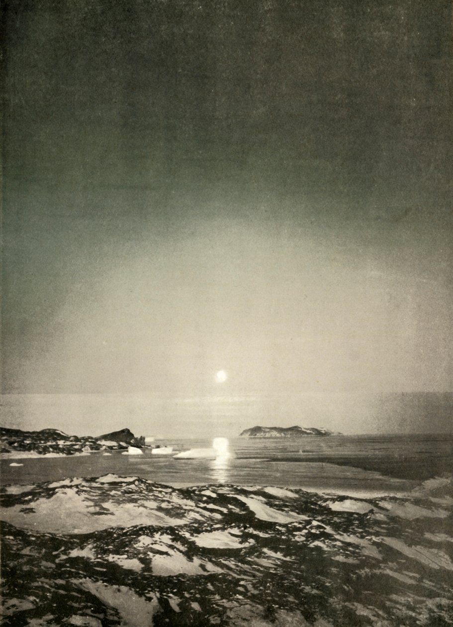 Fuldmånen i efterårets skumringstid, c1908, 1909. af Unbekannt