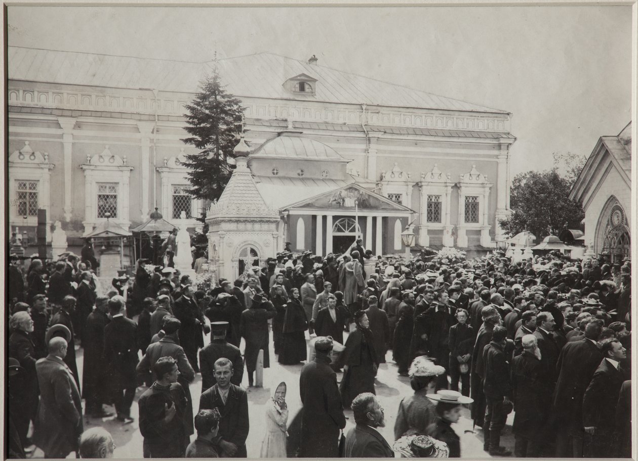 Anton Tjechovs begravelse på Novodevichy-kirkegården, 22. juli 1904, 1904 af Unbekannt
