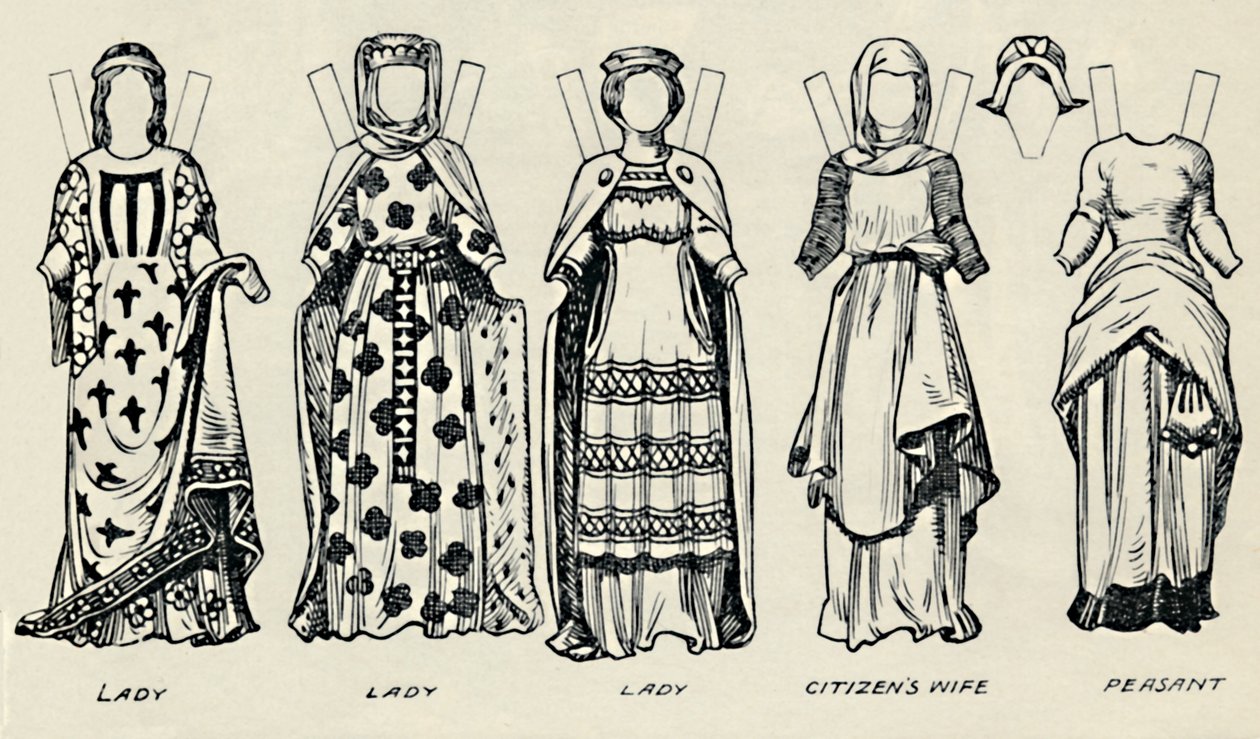 The Gallery of British Costume: How The English Dressed in King Johns Time, c1934 af Unbekannt