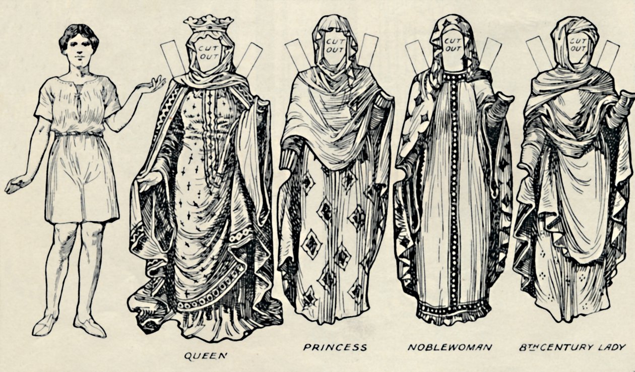 The Gallery of British Costume: How The People Dressed in Anglo-Saxon Times, c1934 af Unbekannt