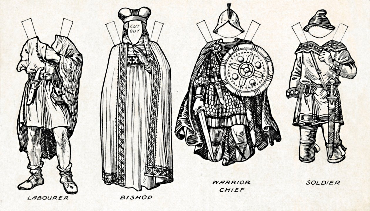 The Gallery of British Costume: How The People Dressed in Anglo-Saxon Times, c1934 af Unbekannt