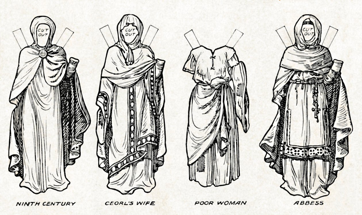 The Gallery of British Costume: How The People Dressed in Anglo-Saxon Times, c1934 af Unbekannt