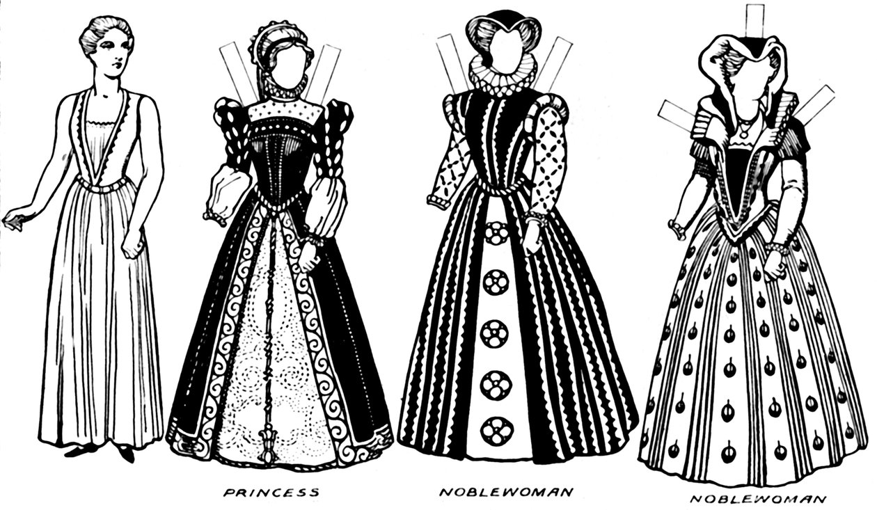 The Gallery of Costume: Kjoler båret i de dage, da dronning Mary regerede, c1934 af Unbekannt