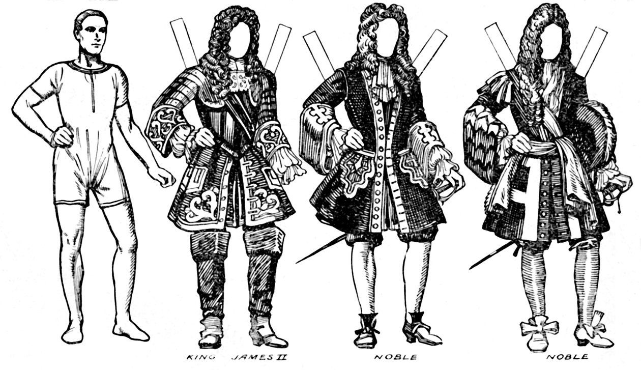 The Gallery of English Costume: Nogle af kjolerne båret i William IIIs tid, c1934 af Unbekannt