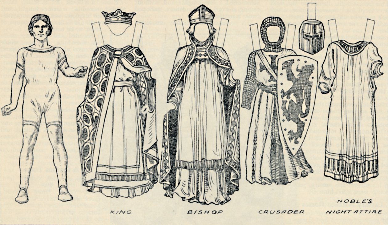 The Gallery of Historic Costume: The Dresses Worn in the Days of Richard I, c1934 af Unbekannt