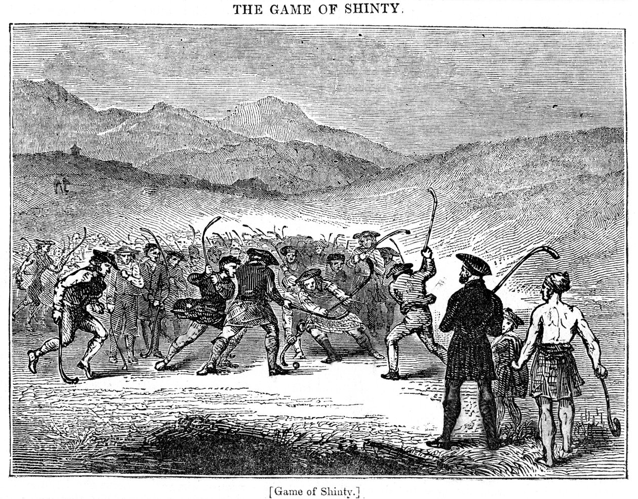 The Game of Shinty, 18. eller 19. århundrede af Unbekannt