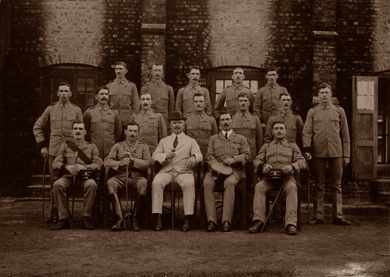 Garnisonspolitiet i 1st Royal Munster Fusiliers, Rangoon, Burma, 1913 af Unbekannt