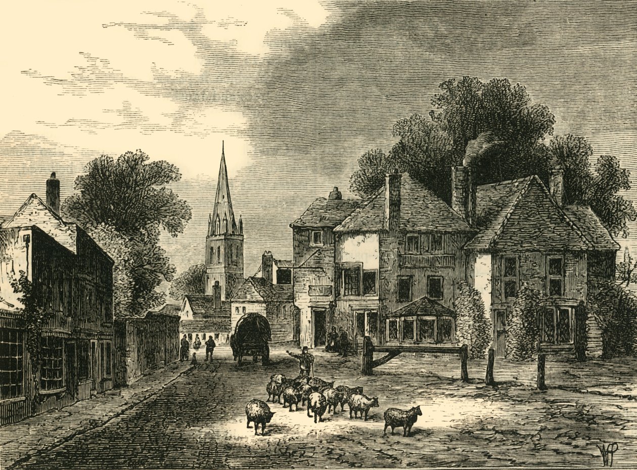 The Gate-House, Highgate, i 1820, c1876. af Unbekannt