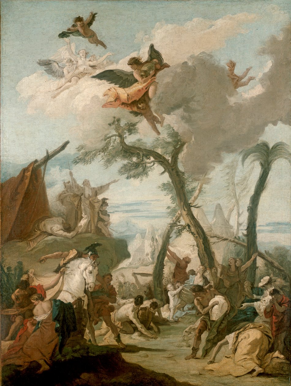 The Gathering of Manna, 1600-tallet af Unbekannt
