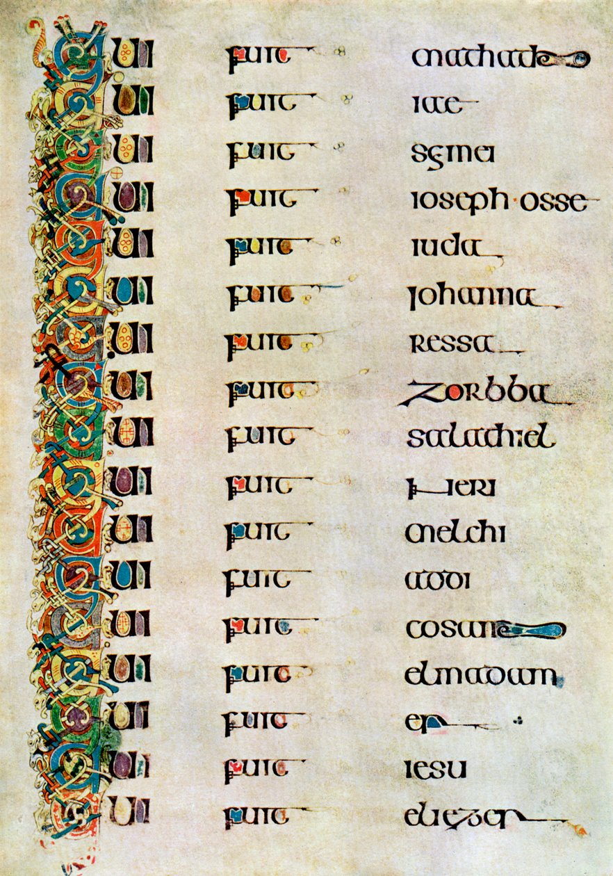 The Genealogy of Christ, 800 AD, 20. århundrede af Unbekannt