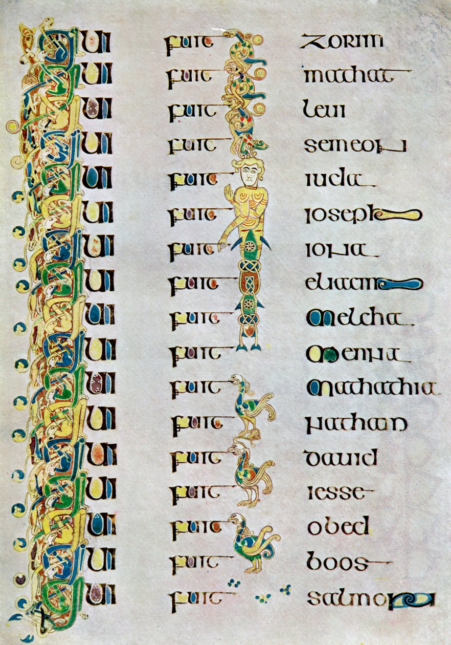 The Genealogy of Christ, 800 AD, 20. århundrede af Unbekannt
