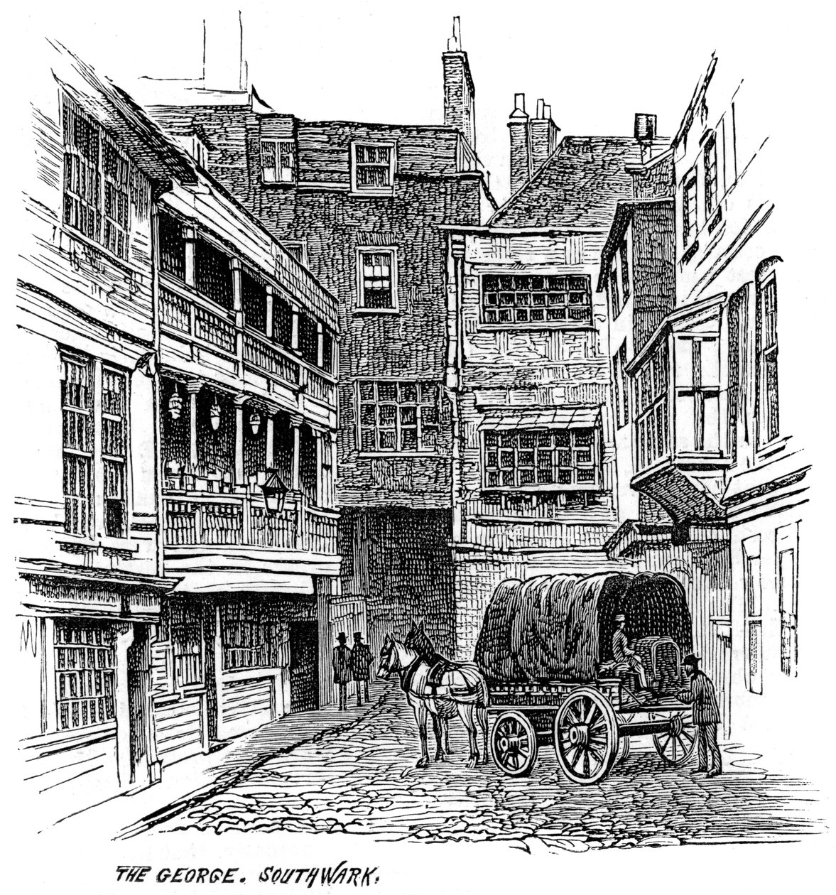 The George Inn, Southwark, London, 1887 af Unbekannt