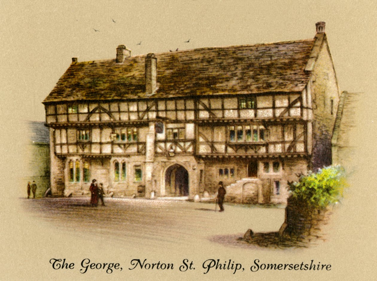 The George, Norton St. Philip, Somersetshire, 1936. af Unbekannt