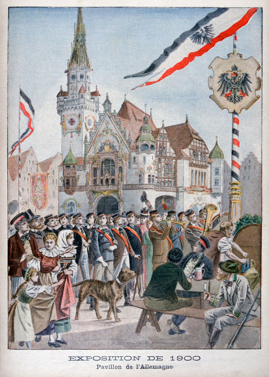 Den tyske pavillon på verdensudstillingen i 1900, Paris, 1900 af Unbekannt
