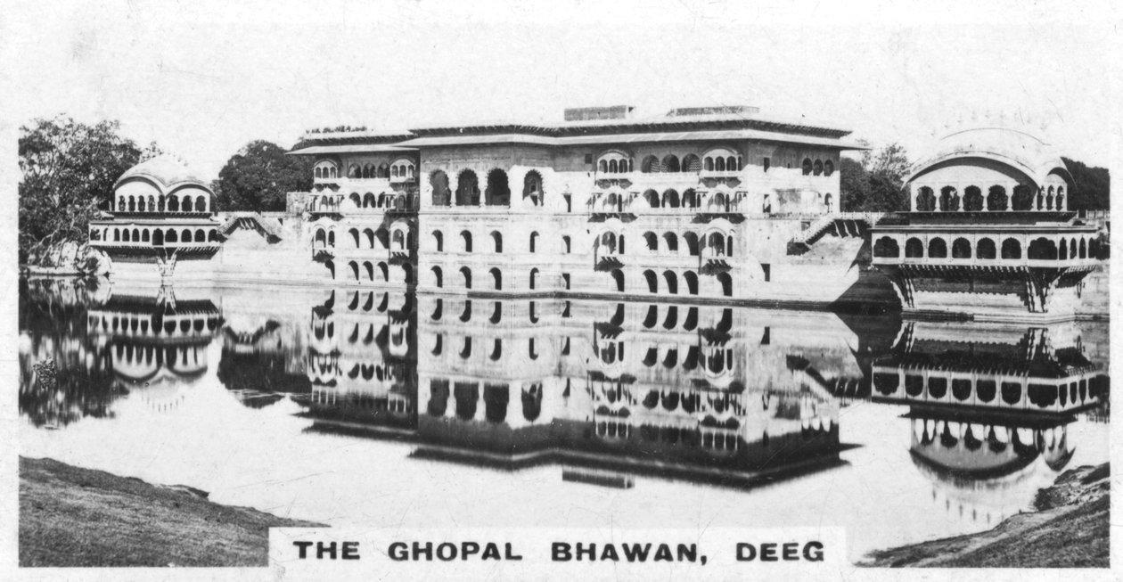 The Ghopal Bhawan, Deeg, Rajasthan, Indien, c1925 af Unbekannt
