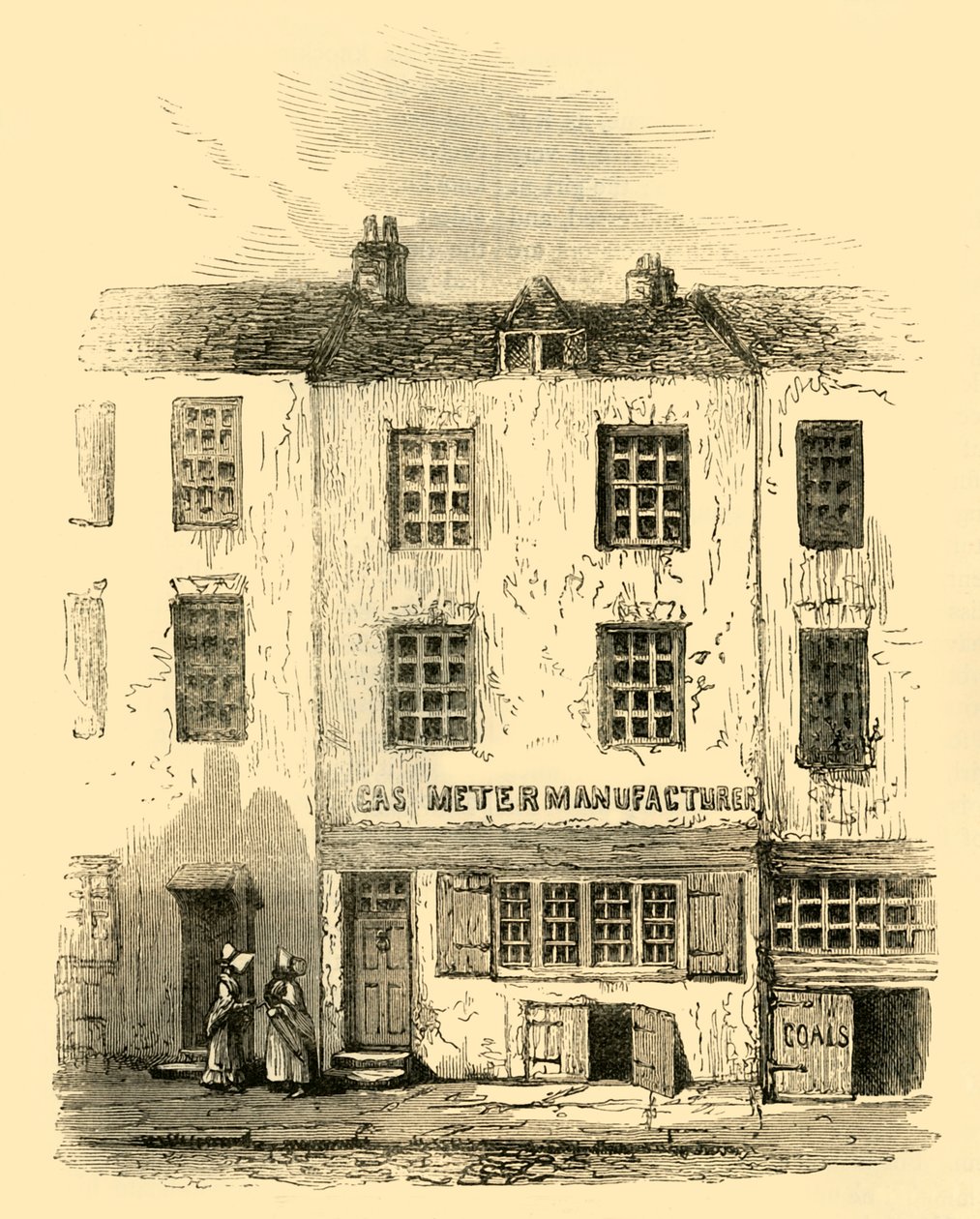 Spøgelseshuset i Cock Lane, c1872. af Unbekannt