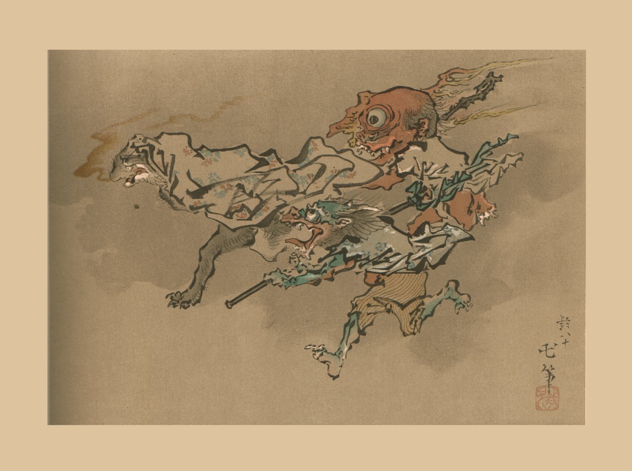 The Goblin Flight, slutningen af det 18.-begyndelsen af det 19. århundrede, 1886 af Unbekannt