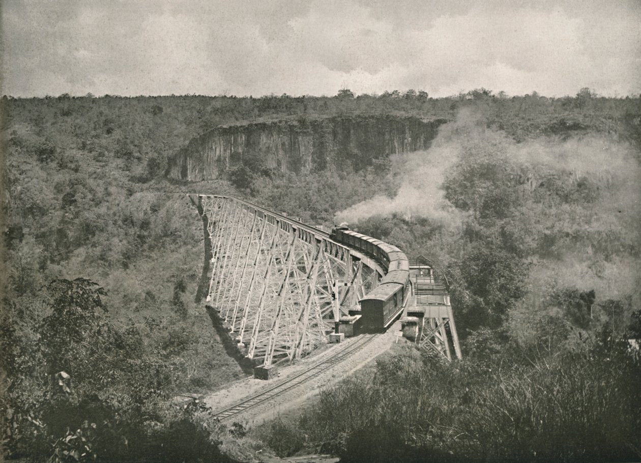 Gokteik Gorge og Railway Bridge, 1900. af Unbekannt