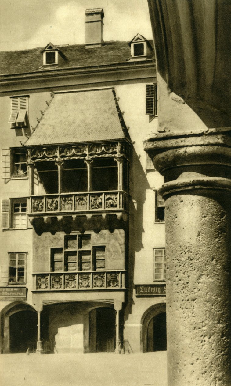 The Goldenes Dachl, Innsbruck, Tyrol, Østrig, c1935. af Unbekannt