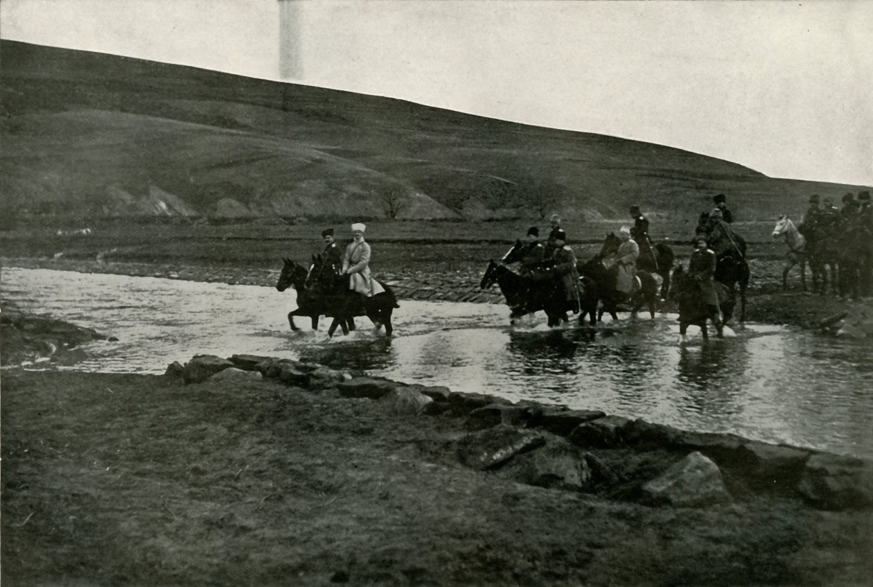 Storhertug Michael og hans stab, 1919. af Unbekannt