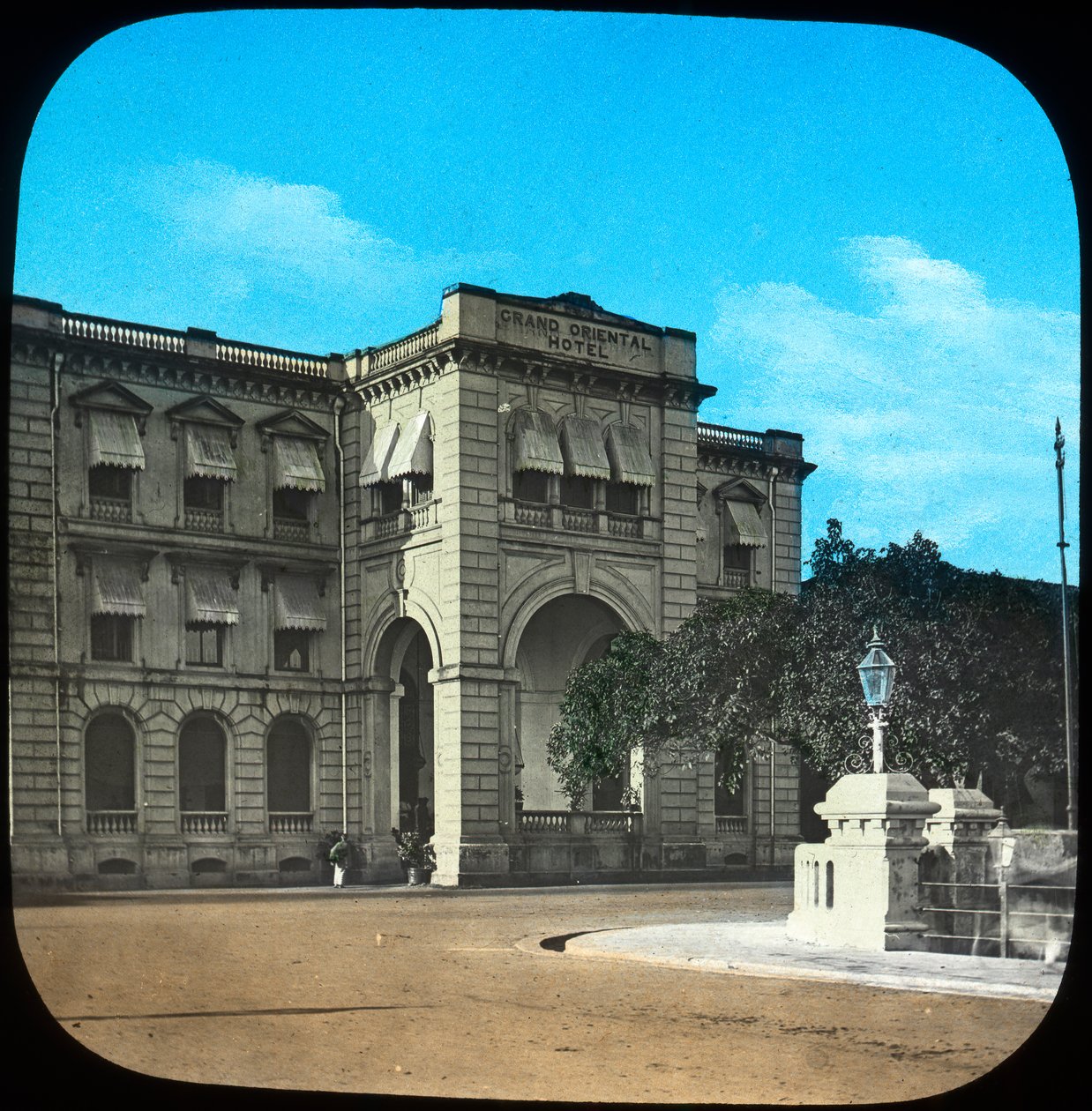 The Grand Oriental Hotel, Colombo, Ceylon, slutningen af det 19. eller begyndelsen af det 20. århundrede af Unbekannt
