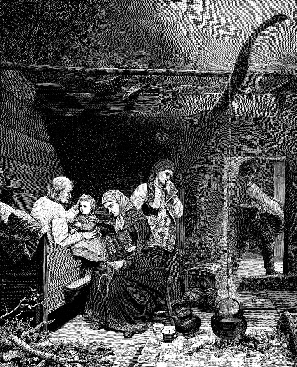 Bedstefaderens velsignelse, midten af det 19. århundrede 1882 af Unbekannt