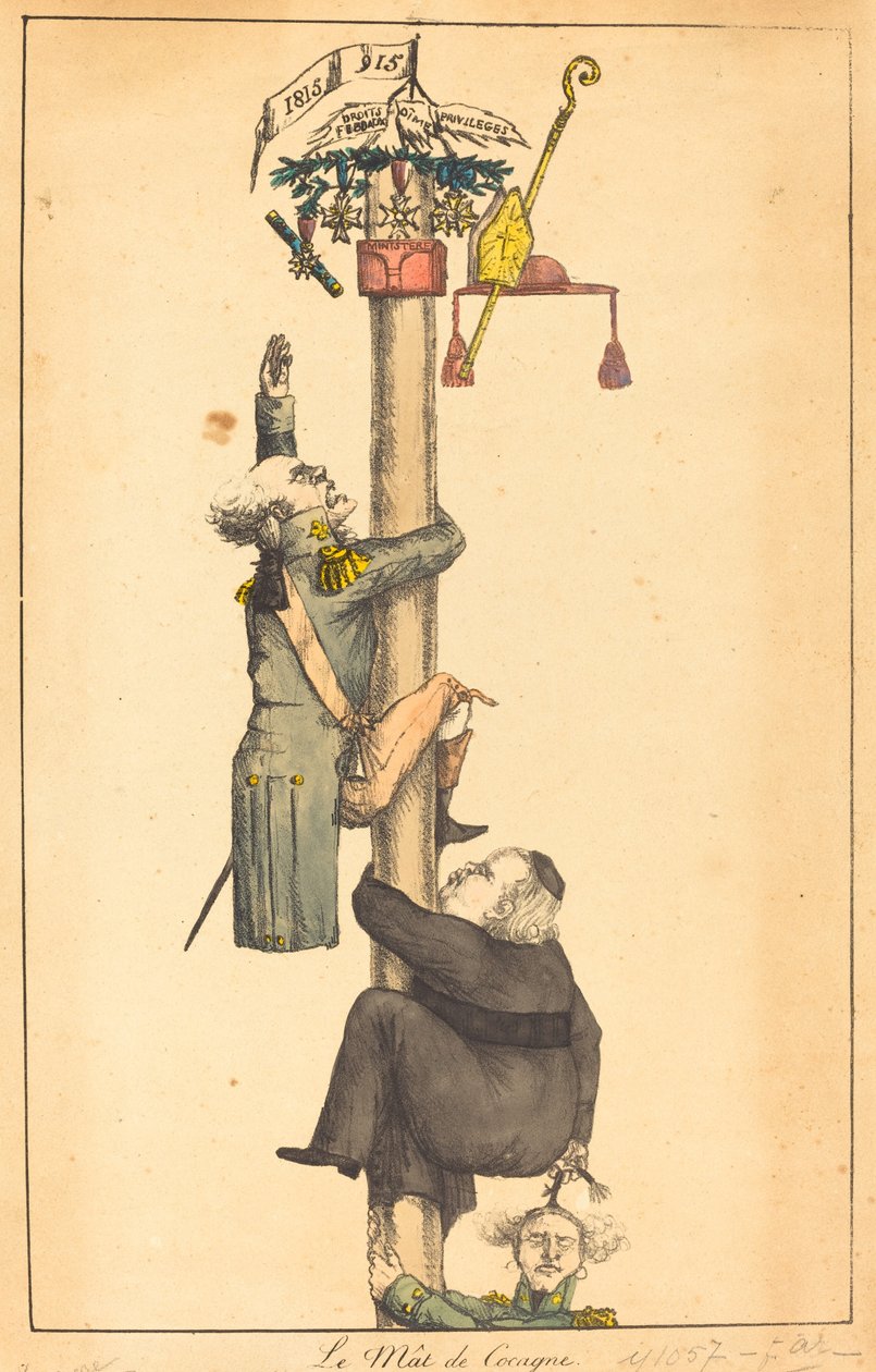 Den fedtede stang, 1815. af Unbekannt