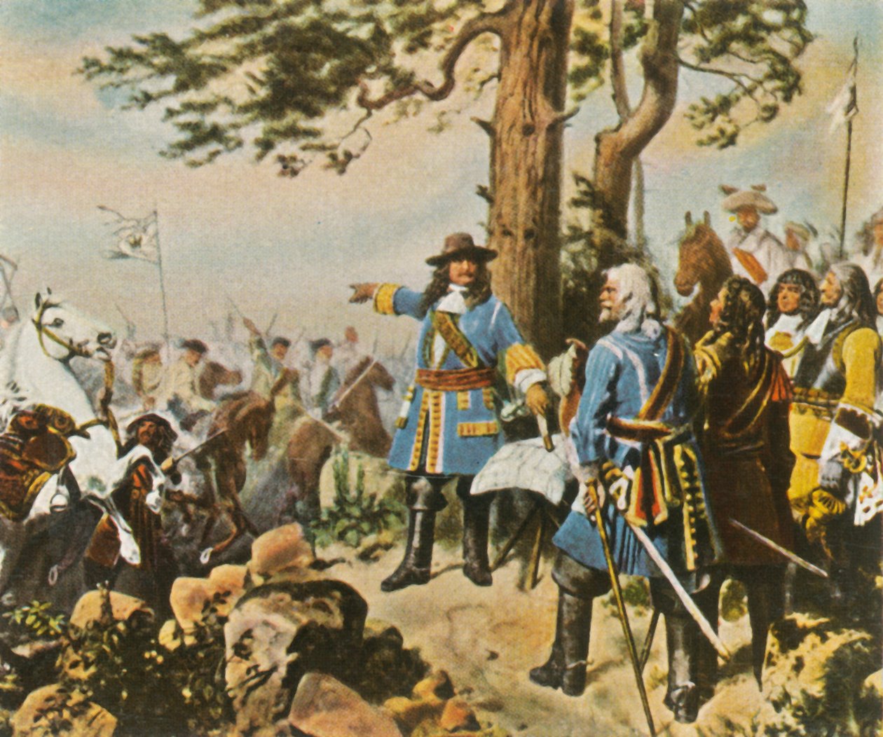 De store kurfyrsteledere før slaget ved Fehrbellin, 28. juni 1675, 1936. af Unbekannt