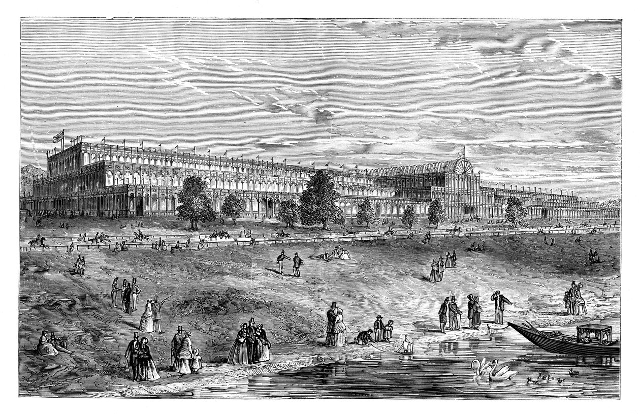The Great Exhibition, Hyde Park, London, c1851, 1888. af Unbekannt