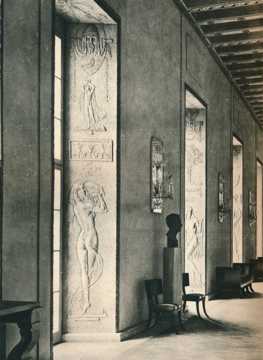 Det Store Galleri i Stockholms Rådhus, 1925 af Unbekannt
