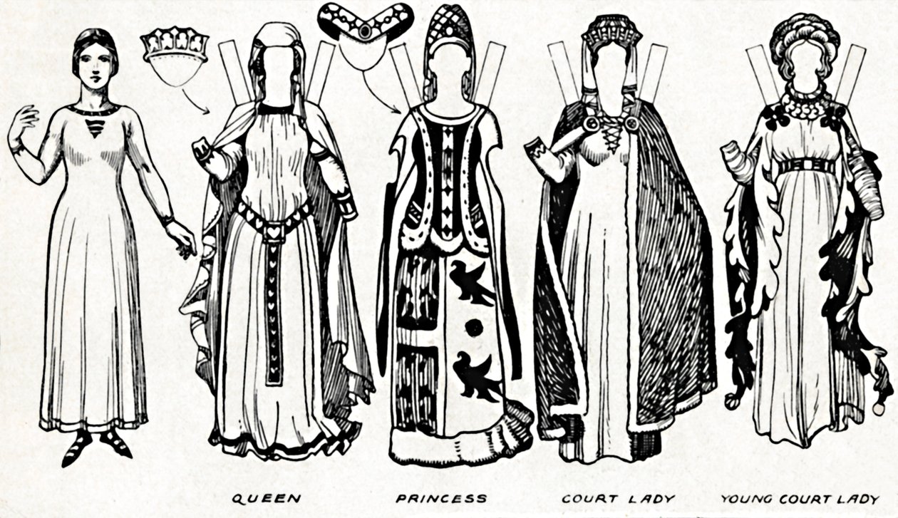 The Great Gallery of British Costume: Dress Worn In Edward The Thirds Reign, c1934 af Unbekannt