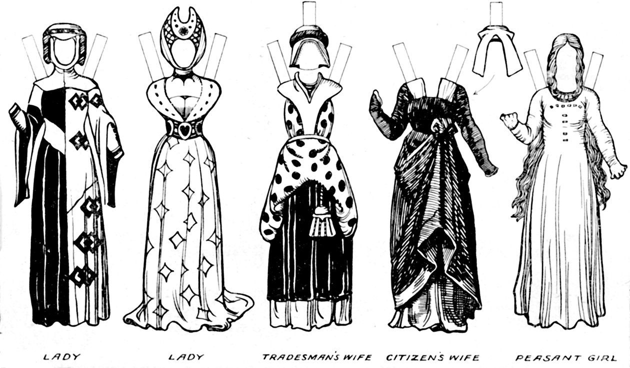The Great Gallery of British Costume: Dress Worn In Edward The Thirds Reign, c1934 af Unbekannt